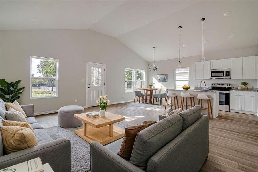 Furnished interior view inside a new home in , Fort Worth (Image 11).