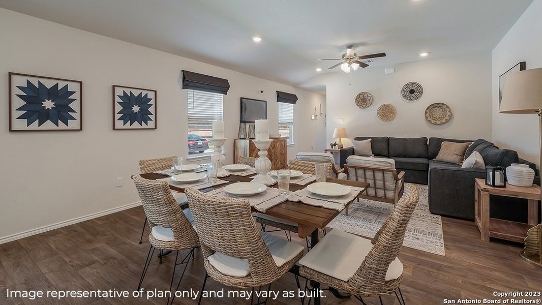 Furnished interior view inside a new home in Redbird Ranch, San Antonio (Image 19).