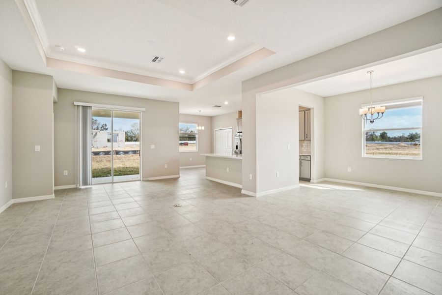 Representative unfurnished interior of a home built from the Juno by William Ryan Homes in Myers Estates, Seffner (Image 12).