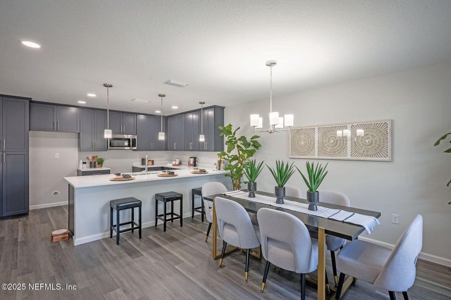 Furnished interior view inside a new home in , Jacksonville (Image 36).