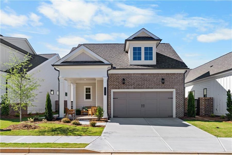 Front exterior of a new home in Aberdeen, Hoschton, GA, highlighting curb appeal (Image 24). Front exterior of a new home in Aberdeen, Hoschton, GA, highlighting curb appeal (Image 24).