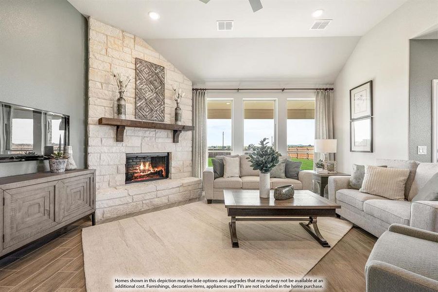 Furnished interior view inside a new home in Hayes Crossing, Midlothian (Image 36).