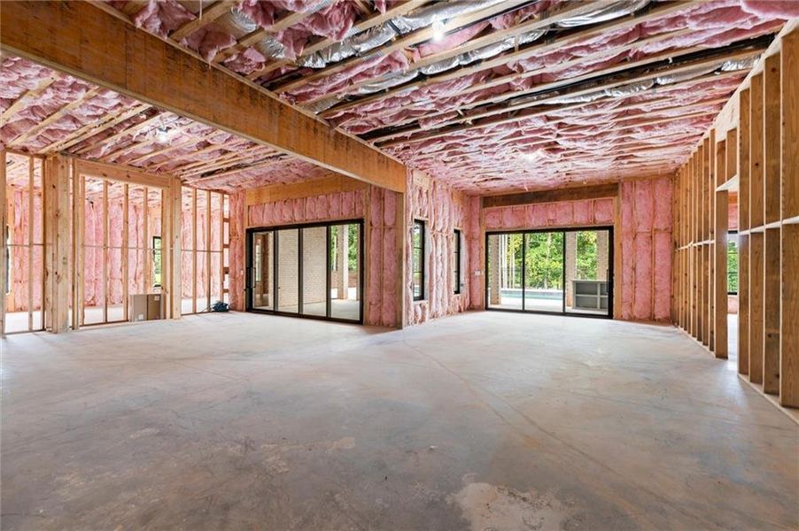 In-progress construction of a new home in , Alpharetta, GA (Image 90).
