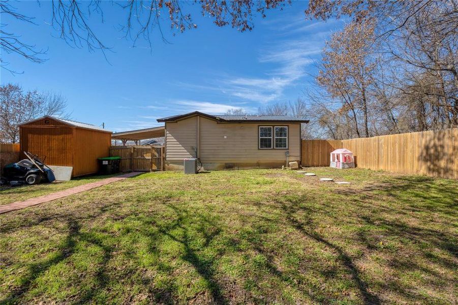 Exterior details and patio area of a home in , Azle (Image 19). Exterior details and patio area of a home in , Azle (Image 19).