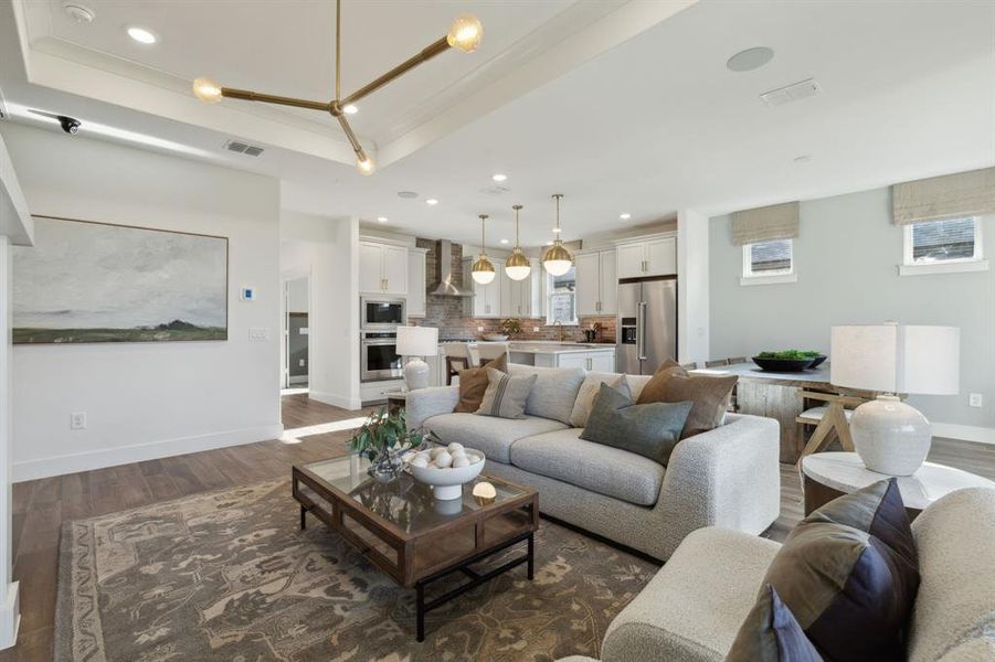 *Model Representation - Open concept throughout main living areas