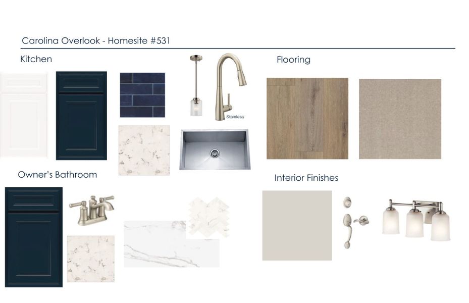 Sample of building materials used in homes in Carolina Overlook, Clayton (Image 19). Sample of building materials used in homes in Carolina Overlook, Clayton (Image 19).