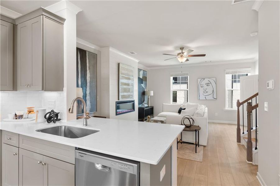 Furnished interior view inside a new home in Silverock, McDonough (Image 38).