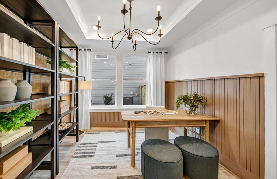 Utilize  the Flex Room as a Private Study or Task Room.