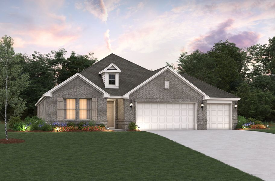 Representative exterior photo of a completed home built from the Magnolia by Beazer Homes in Brookville Estates, Forney, TX (Image 2). Representative exterior photo of a completed home built from the Magnolia by Beazer Homes in Brookville Estates, Forney, TX (Image 2).