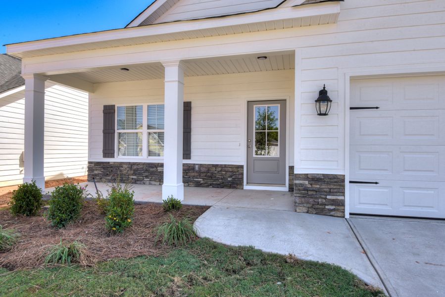Exterior details and patio area of a home in The Sanctuary, Aiken (Image 4). Exterior details and patio area of a home in The Sanctuary, Aiken (Image 4).