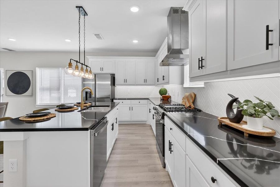 Furnished interior view inside a new home in , Dallas (Image 12).