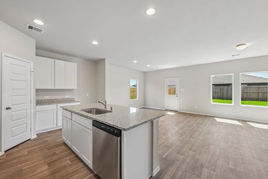 Furnished interior view inside a new home in Harrington Trails, New Caney (Image 7).