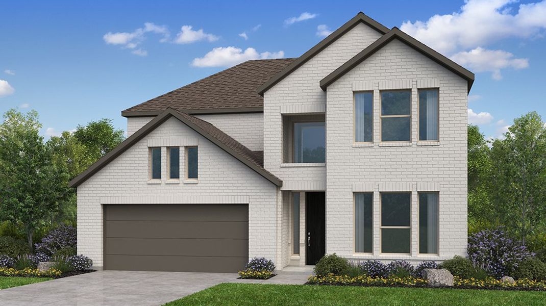 Representative exterior photo of a completed home built from the Citron by Taylor Morrison in South Oak 50s, Oak Point, TX (Image 20).