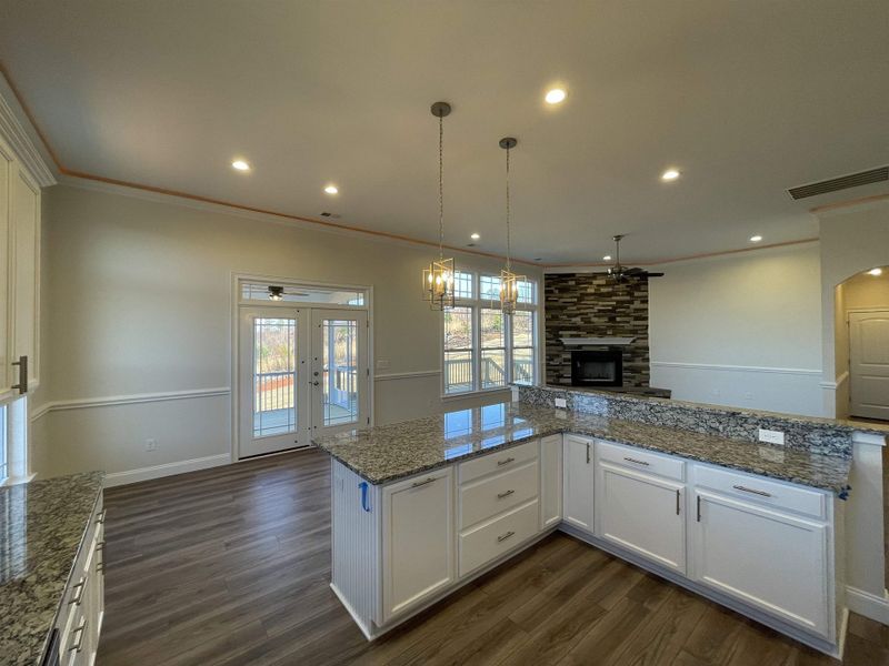 Furnished interior view inside a new home in Pointe Summit, Slater-Marietta (Image 4).