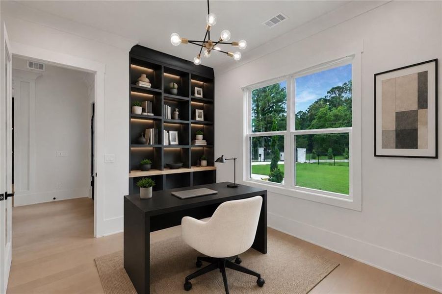 Furnished interior view inside a new home in , Grayson (Image 14).