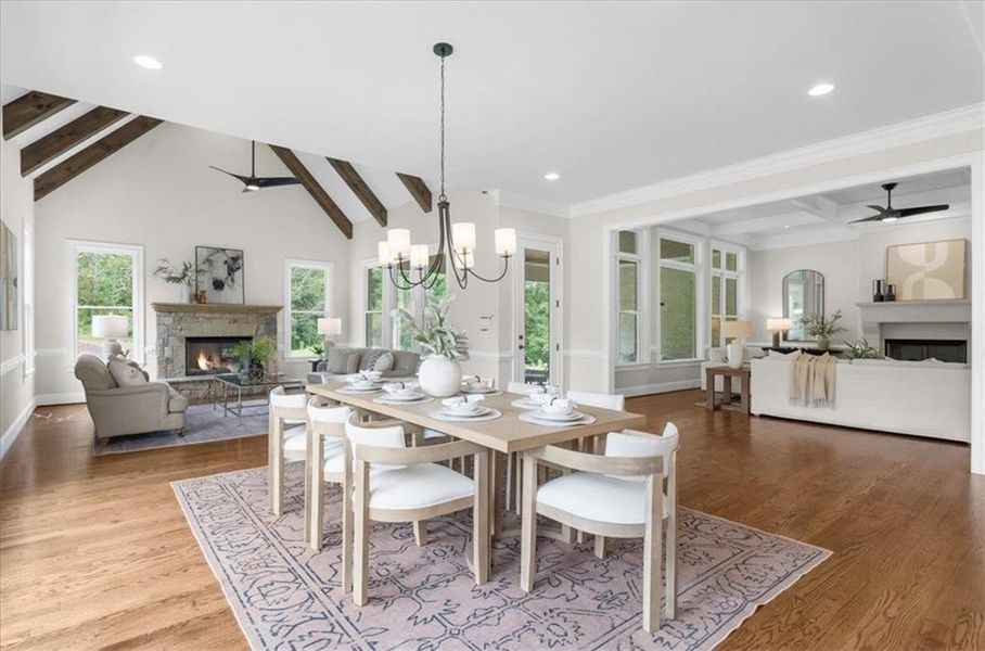 Furnished interior view inside a new home in , Canton (Image 15).