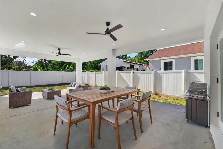 Exterior details and patio area of a home in , Lakeland (Image 28). Exterior details and patio area of a home in , Lakeland (Image 28).