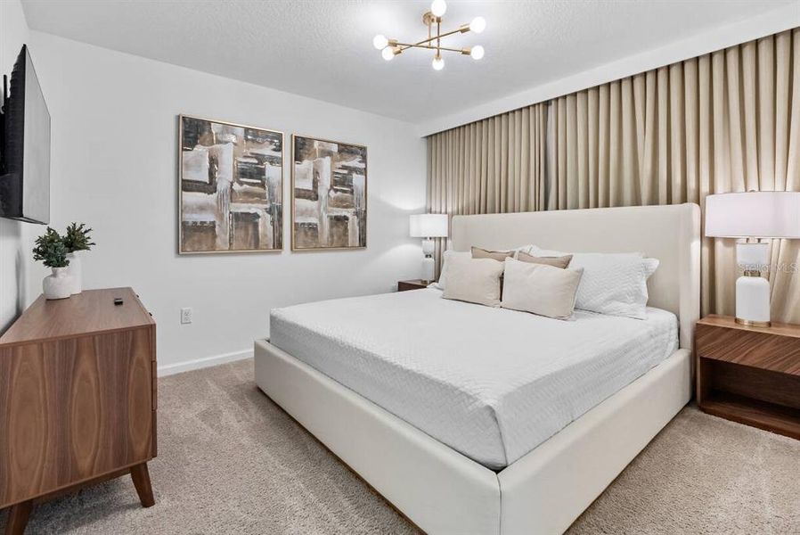 Furnished interior view inside a new home in , Davenport (Image 30).