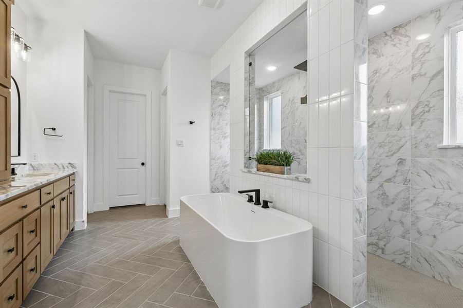 Furnished interior view inside a new home in Windsong Ranch 71' Series, Prosper (Image 11).