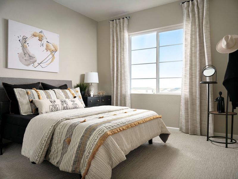 Representative furnished interior of a home built from the M by Tri Pointe Homes in Candelas Townhomes, Arvada (Image 9).