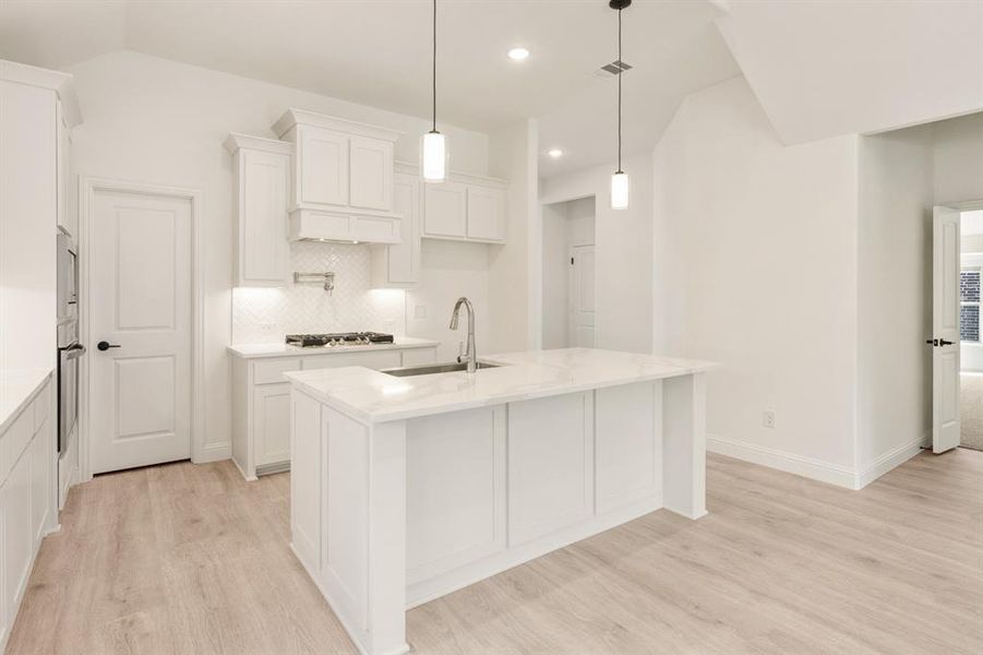 Furnished interior view inside a new home in Meadow Vista 60-65, Anna (Image 17). Furnished interior view inside a new home in Meadow Vista 60-65, Anna (Image 17).