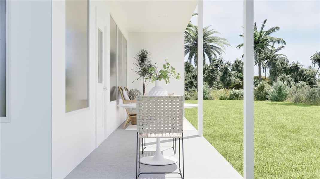 Exterior details and patio area of a home in , Kissimmee (Image 2).