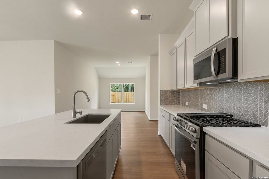 Furnished interior view inside a new home in Prominence, San Antonio (Image 3).