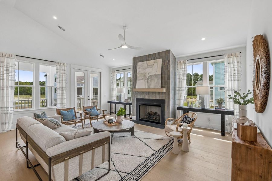 Furnished interior view inside a new home in Miller's Crossing, Johns Island (Image 10).