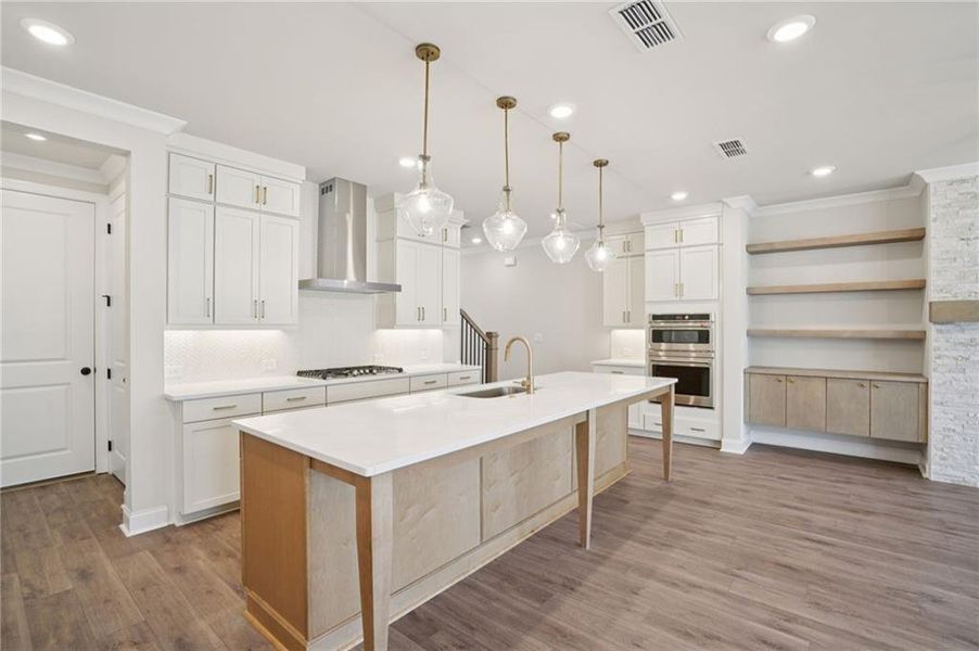 Furnished interior view inside a new home in Waterside Townhomes, Peachtree Corners (Image 7).