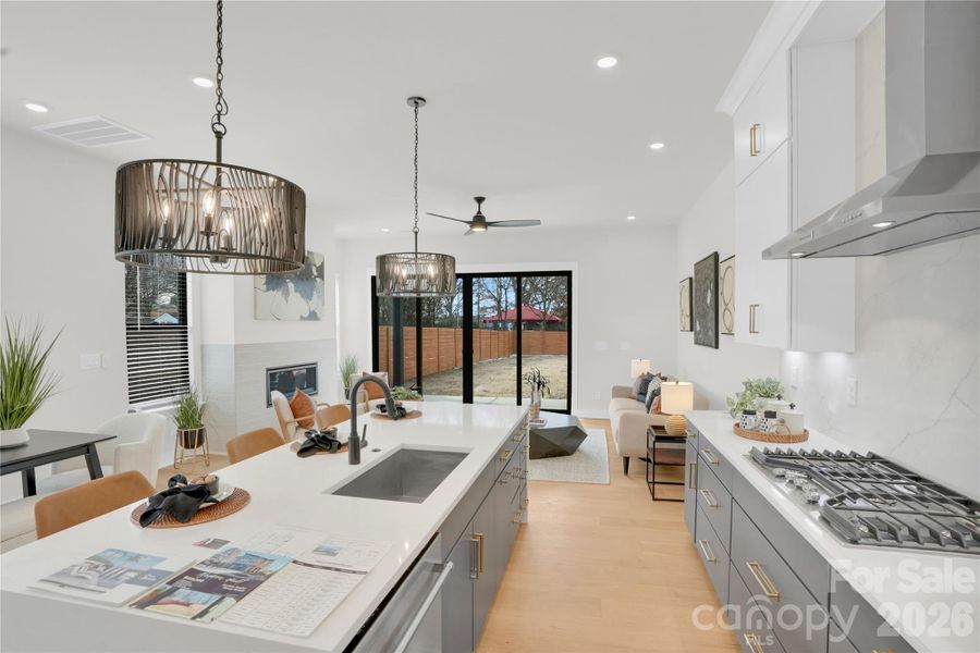 Furnished interior view inside a new home in , Charlotte (Image 11). Furnished interior view inside a new home in , Charlotte (Image 11).