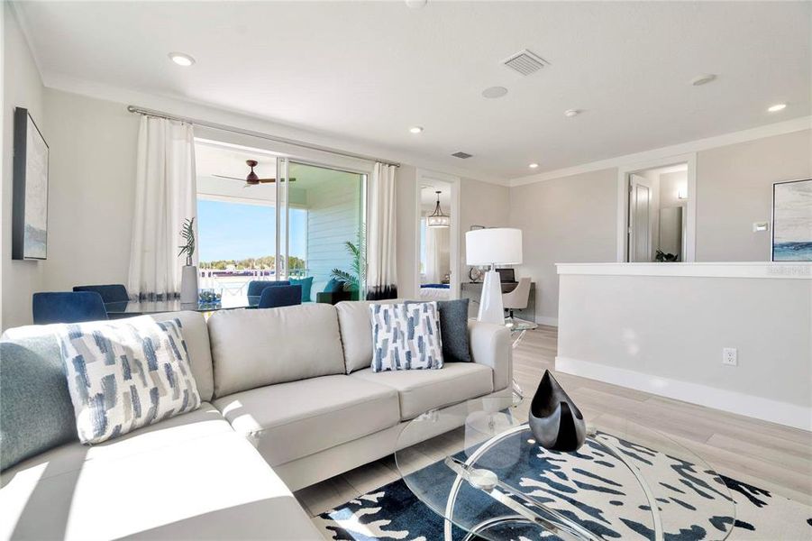 Furnished interior view inside a new home in , Wesley Chapel (Image 19).