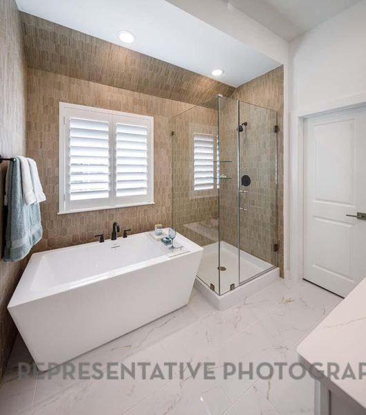 Furnished interior view inside a new home in , Cypress (Image 14).