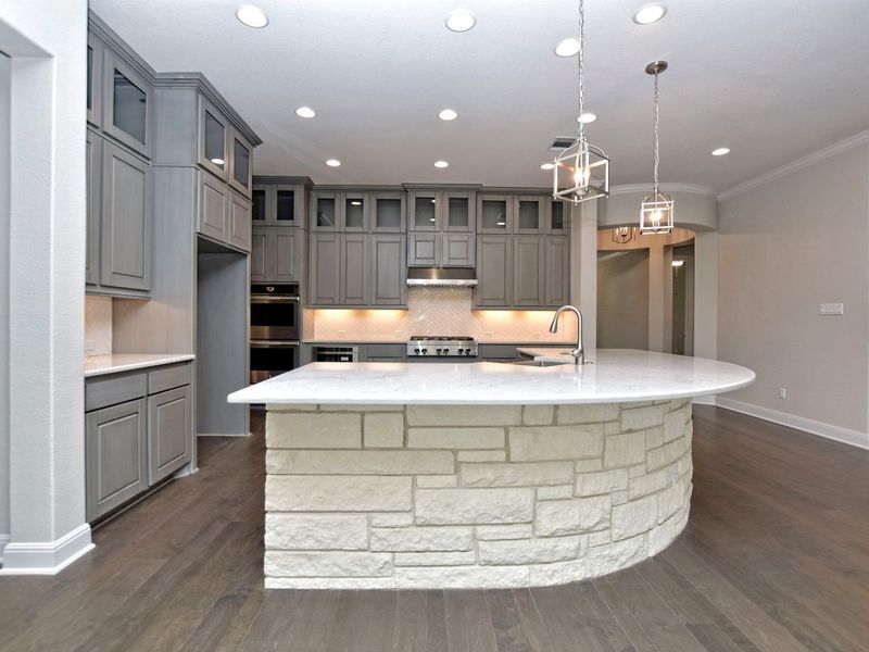 Representative furnished interior of a home built from the Madera II by Giddens Homes in Scofield Farms Estates, Georgetown (Image 193).