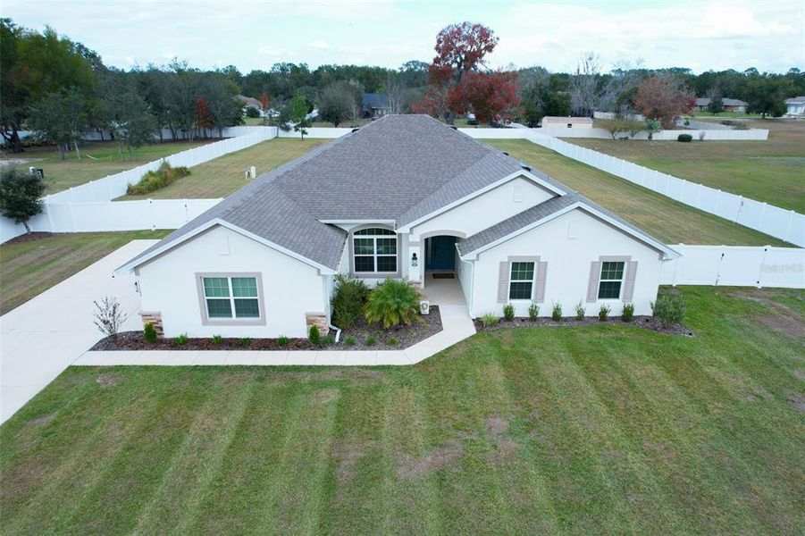 Front exterior of a new home in Dorchester, Ocala, FL, highlighting curb appeal (Image 29).