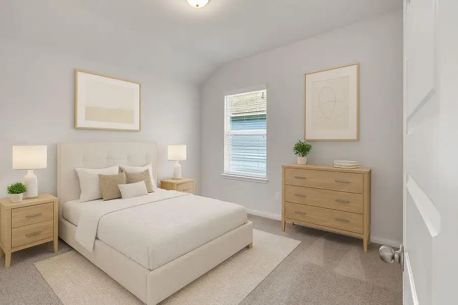 Cozy bedroom with natural light