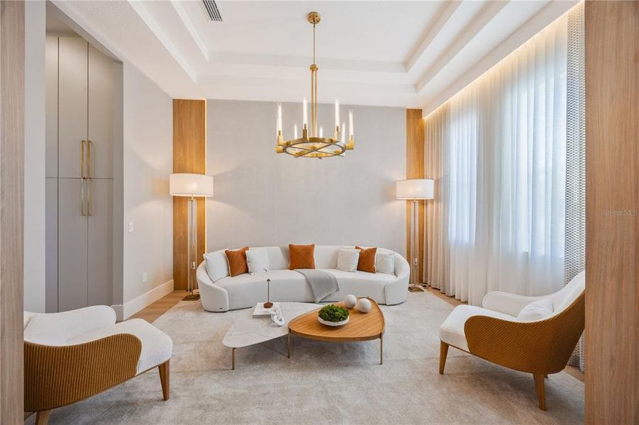 Furnished interior view inside a new home in Avalon Ridge, Winter Garden (Image 10).
