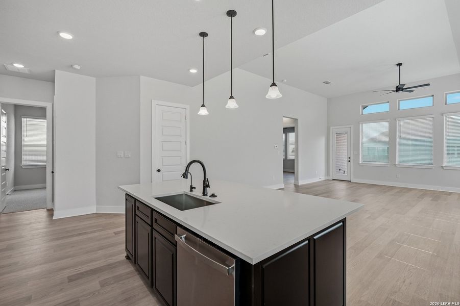 Furnished interior view inside a new home in Alsatian Oaks, Castroville (Image 9).