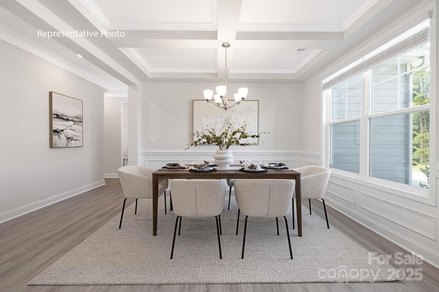 Furnished interior view inside a new home in Sanctuary at Southgate, Indian Trail (Image 24).