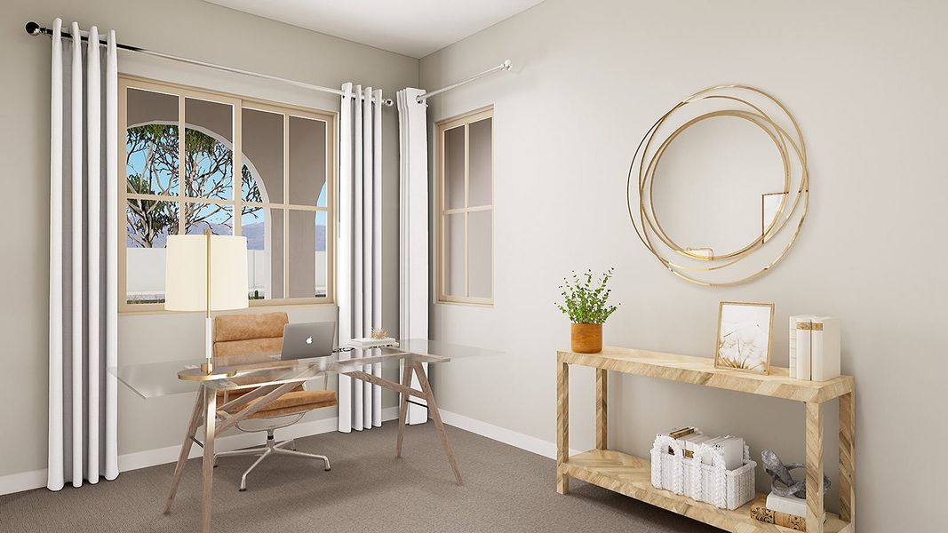 Furnished interior view inside a new home in Arietta at Soleo, San Tan Valley (Image 22).