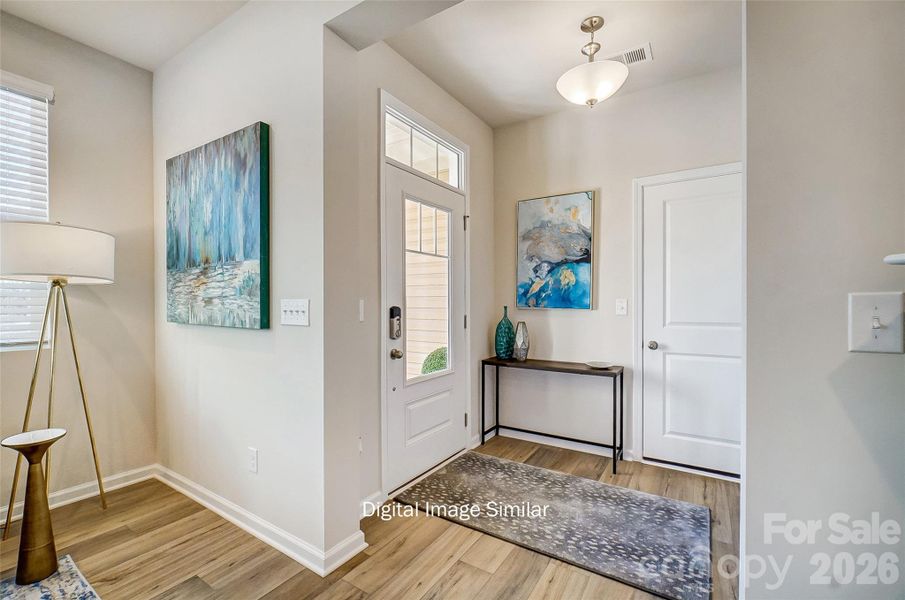 Furnished interior view inside a new home in Bailey Run, Charlotte (Image 8).