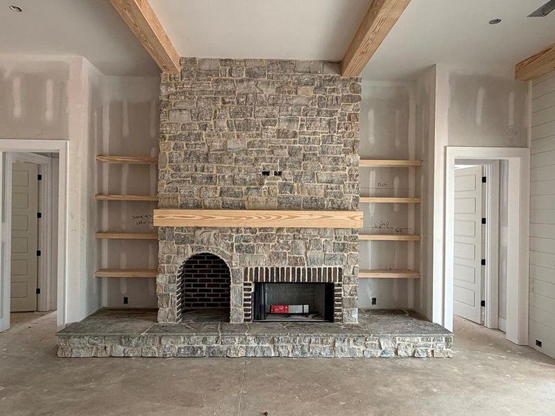 In-progress construction of a new home in , Canton, GA (Image 55).
