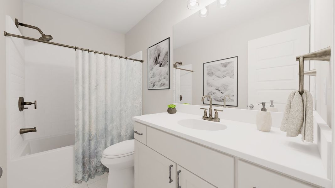 Representative furnished interior of a home built from the Grayson by Parkside Builders in Anderson Park, Hendersonville (Image 13).