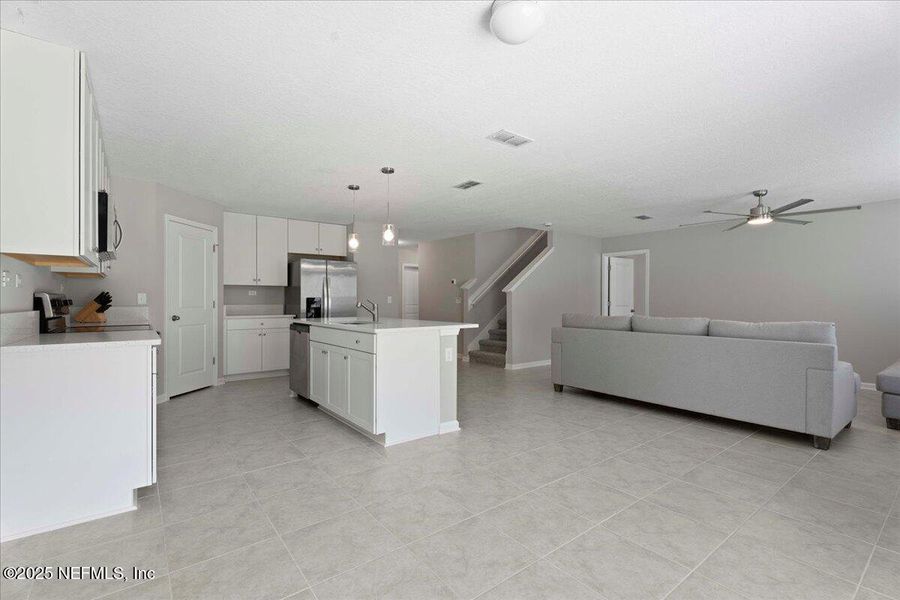 Furnished interior view inside a new home in Dunns Crossing, Jacksonville (Image 18). Furnished interior view inside a new home in Dunns Crossing, Jacksonville (Image 18).