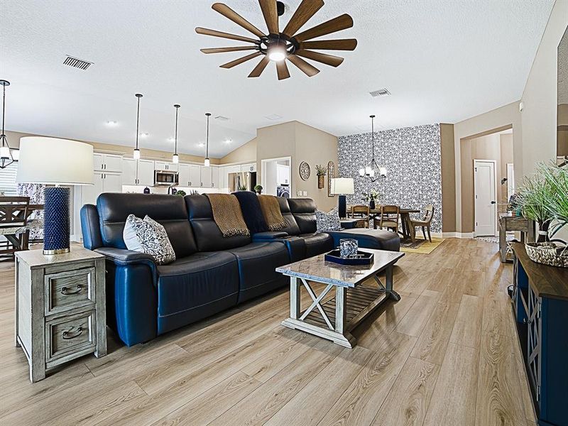 Furnished interior view inside a new home in , The Villages (Image 12). Furnished interior view inside a new home in , The Villages (Image 12).