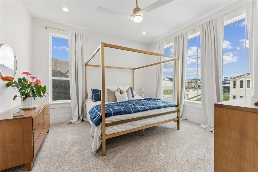 2nd floor bedroom with large windows for naturall light 2nd floor bedroom with large windows for naturall light