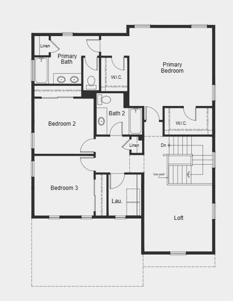 2D floor plan layout for the Plan 2193 by KB Home in Murphy Creek Reserve, Aurora, CO (Image 10).