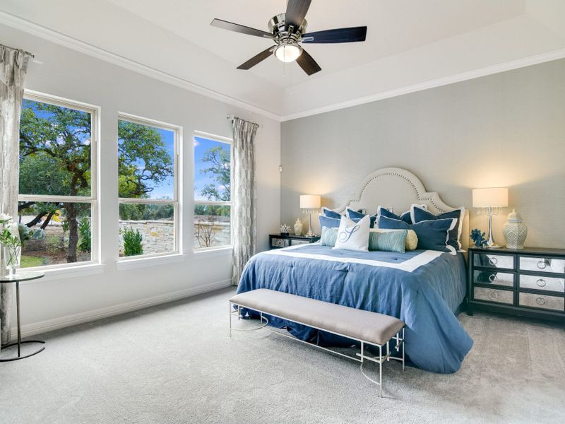 Furnished interior view inside a new home in Ranches at Creekside, Boerne (Image 10).