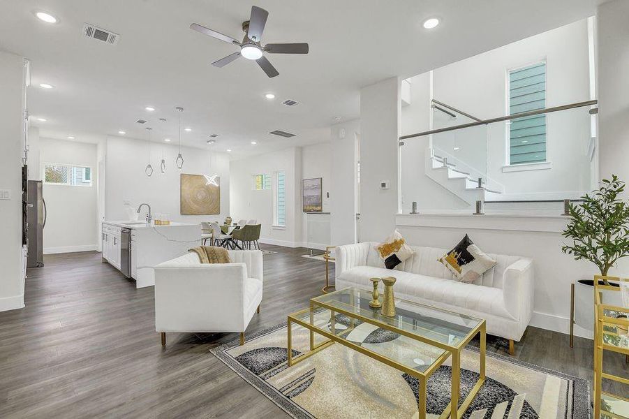 Furnished interior view inside a new home in , Houston (Image 14).