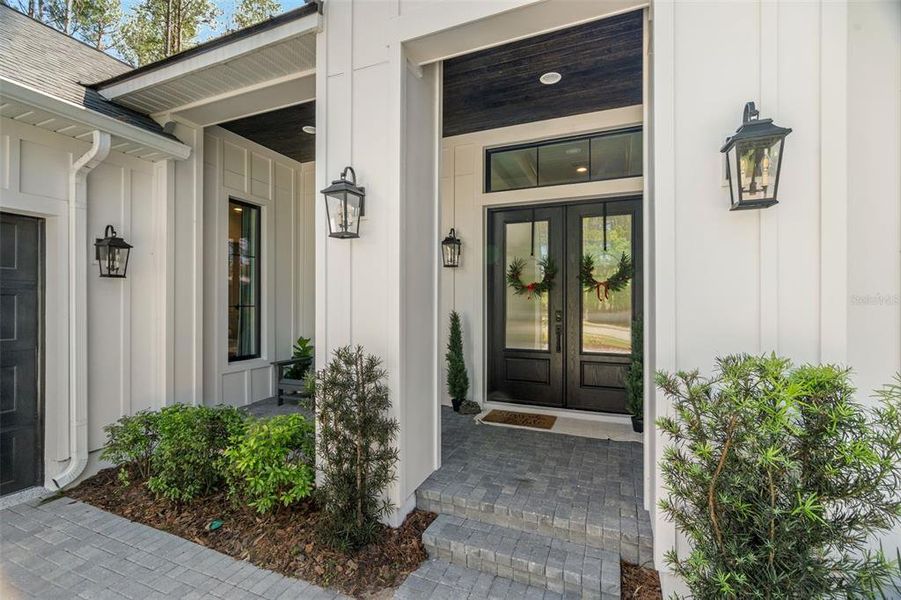 Exterior details and patio area of a home in , Brooksville (Image 3).
