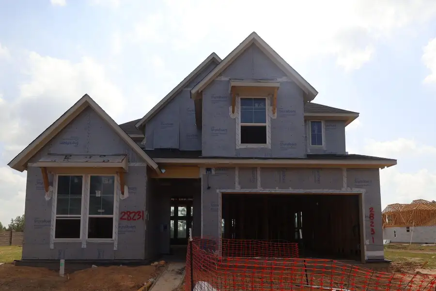 In-progress construction of a new home in Woodson’s Reserve, Spring, TX (Image 6). In-progress construction of a new home in Woodson’s Reserve, Spring, TX (Image 6).